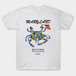 Maryland Blue Crab, Love in Blues T-Shirt